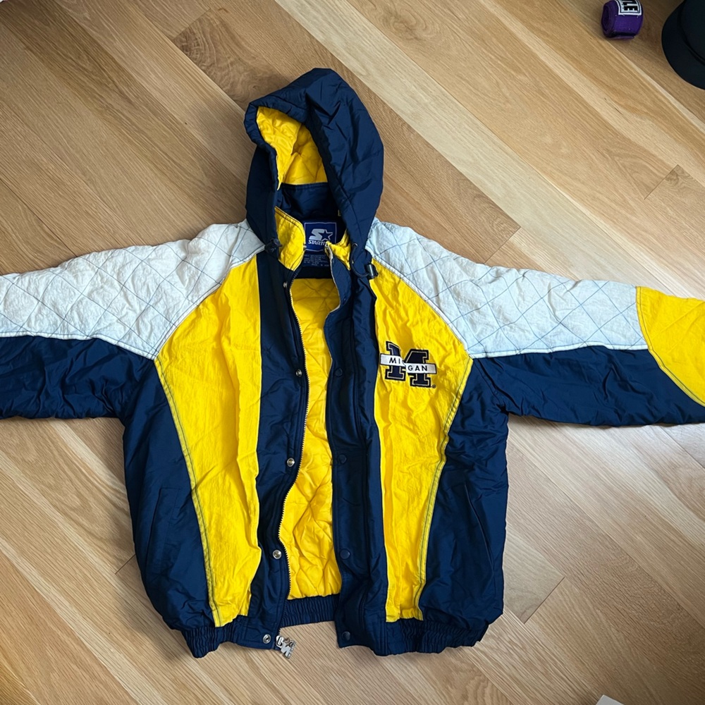 Vintage Michigan puffer coat